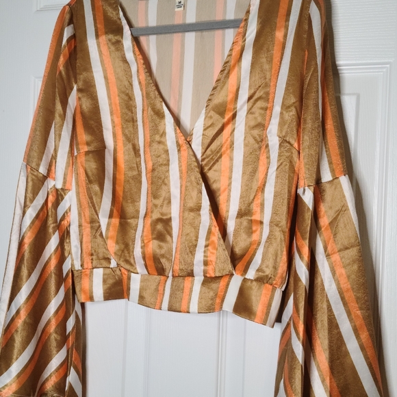 Jealous Tomato 90s Feel Boho Bell Sleeve Blouse - Picture 1 of 7